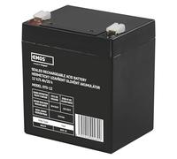 EMOS - Accumulateur au plomb sans entretien - 12V 5Ah - Batterie AGM - Connexion Faston 6,3mm - Pour systèmes d'alarme, détection d'incendie, appareils UPS - 91x71x105 mm