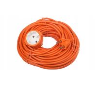 Emos alimentation mobile à deux fils 30 m / 1 prise / orange / PVC / 230 V / 1 mm2