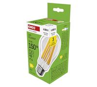 EMOS Ampoule LED Edison A70, 18 W, remplacement pour ampoule à incandescence 150 W, ampoule vintage avec culot E27 et luminosité 2452 lm, blanc neutre 4000 K, durée de vie de 25 000 heures, IRC > 80