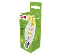 EMOS Ampoule LED Edison Candle, 5,9 W, remplace une ampoule à incandescence de 60 W, ampoule vintage avec culot E14 et luminosité 806 lm, blanc chaud 2700 K, durée de vie de 25 000 heures, IRC > 80