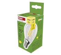 EMOS Ampoule LED Edison Mini Globe, 7 W de rechange pour ampoule 75 W, ampoule ronde vintage avec culot E14 et luminosité 1055 lm, blanc chaud 2700 K, durée de vie 25 000 h, IRC > 80, angle de