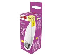 EMOS Ampoule LED en forme de bougie 2,5 W pour remplacement d'une ampoule à incandescence de 32 W, avec culot E27, luminosité 350 lm, blanc chaud 2700 K, durée de vie 30 000 h, IRC min. 80, angle
