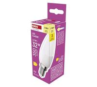 EMOS Ampoule LED en forme de bougie 2,5 W pour remplacement d'une ampoule à incandescence de 32 W, avec culot E14, luminosité 350 lm, blanc chaud 2700 K, durée de vie 30 000 h, IRC min. 80, angle