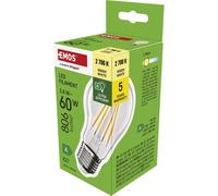 EMOS Ampoule LED Filament A60 / E27 / 3,8 W (60 W) / 806 lm / blanc chaud, ZF5147