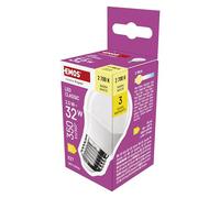 EMOS Ampoule LED Mini globe 2,5 W de remplacement pour ampoule de 32 W, petite ampoule avec culot E27, luminosité 350 lm, blanc chaud 2700 K, durée de vie 30 000 h, IRC min. 80, angle d'éclairage 150°