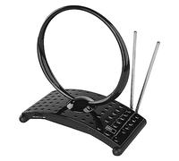 EMOS Antenne d'intérieur Design J0701, antenne numérique Active pour réception Full HD DVB-T/T2, Dab, avec Filtre LTE/5G intégré et amplificateur de Signal, réception de Signal 0-25 km