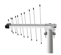 EMOS Antenne extérieure DVB-T2 avec amplificateur, antenne extérieure active pour une puissance maximale du signal, LTE et filtre 5G intégré, pour réception à distance 0-100 km, connexion au récepteur