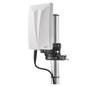 EMOS Antenne Active Universelle pour intérieur et extérieur (0-80 km) DVB-T2, Dab, FM, Full HD, avec Filtre de Verrouillage LTE intégré, Filtre 4G, 5G et amplificateur