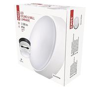 EMOS - Applique murale/plafonnier LED, rond, cadre interchangeable - étanche - blanc neutre - 1100 lm - 14 W (au lieu d'une ampoule de 75 W) - 25 000 heures - angle d'éclairage 120° - pour l'extérieur