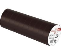 EMOS Bande d'isolation en PVC 15mm / 10m marron, 10 pcs, F61517