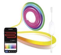 EMOS Bande néon Smart RGBIC - 5 m - Éclairage mural d'ambiance WiFi avec 16 millions de couleurs - Intensité variable - Bande LED en silicone - Éclairage d'ambiance et de fête pour l'intérieur - Avec