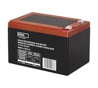 EMOS B9656V Batterie au plomb sans entretien 12 V 15 Ah résistante aux cycles Batterie de traction pour vélos électriques, véhicules électriques, voitures d'enfants, voitures de golf, fauteuil roulant, vélo électrique, appareils de manipulation