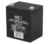 EMOS - Batterie au plomb sans entretien - 12V 4,5Ah - Batterie AGM - Connexion Faston 4,7mm - Pour éclairage de secours, systèmes d'alarme, détection d'incendie, appareils UPS - 91x71x105 mm