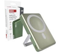 EMOS - Batterie Externe 10 000 mAh WI 1031 avec Aimant - Batterie Externe magnétique avec passthrough et Chargement sans Fil - Port USB-C avec câble de données USB - pour iPhone, iPad, Smartphone