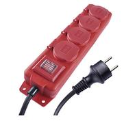 EMOS Bloc multiprise IP44 pour extérieur avec sécurité enfant rabattable