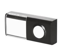 EMOS Bouton de rechange étanche avec plaque nominative et batterie pour sonnette sans fil P5727, portée de 150 m, facile à installer (vis, ruban adhésif), noir