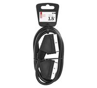EMOS Câble AV composite mâle 1,5 m noir – Compatible DVD, VCR, récepteur, TV à écran plat
