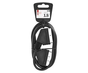 EMOS Câble AV 1,5 m Noir Composite Mâle Compatible avec DVD, Receiver, VCR, Flat TV et TV