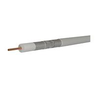 EMOS - Câble d'antenne 250 m pour SAT, TV et CCTV, type CB113 LSZH - Câble coaxial classe A+ triple blindage - Câble TV, câble satellite, câble CCT - Blindage Trishield - Résistance 75 Ohm - Blanc
