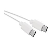 EMOS Câble de charge Type C vers Type C Charge et Transfert de Données 1M Câble 2.0 USB-C pour Charge Rapide et Transfert de Données Haute Vitesse 480Mbps Blanc