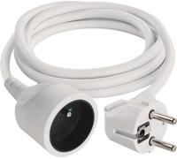 EMOS Câble de rallonge 1,5 m / 1 prise / blanc / PVC / 1 mm2, P0111