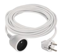 EMOS Câble de rallonge 10 m / 1 prise / blanc / PVC / 1 mm2, P0110