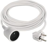 EMOS Câble de rallonge 5 m / 1 prise / blanc / PVC / 1 mm2, P0115