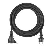 EMOS Câble de rallonge pour l'extérieur 10 m / 1 prise / noir / caoutchouc-néoprène / 230 V / 2,5 mm2, P01710R