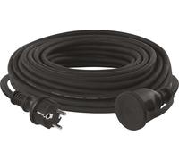 EMOS Câble de rallonge pour l'extérieur 25 m / 1 prise / noir / caoutchouc-néoprène / 230 V / 2,5 mm2, P01725R
