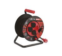 EMOS Câble d'extension en caoutchouc sur tambour - 4 prises, 50m, 2,5mm2