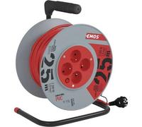 Emos Câble d'extension en PVC sur tambour - 4 prises 25m