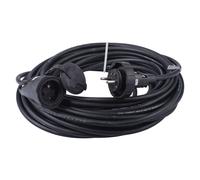 EMOS Câble d'extension extérieur 20 m / 1 prise / noir / caoutchouc / 230 V / 2,5 mm2, PM1011