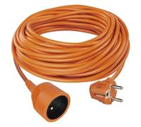 EMOS Câble d'extension orange - connecteur, 30m, 1 prise, PVC, 230V, 1.5mm2 P01130