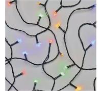 EMOS Chaîne de Noël LED 18m, multicolore, intérieur et extérieur, programmes D4AM09