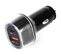 EMOS Chargeur de Voiture 48W pour 12V-24V, USB-C 30W PD, USB-A 18W QC