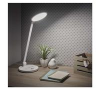 EMOS Charles Lampe de bureau LED avec 80 LED, puissance 7,6 W, luminosité 550 lm, pliable et inclinable, température de couleur réglable, gradation progressive, câble de 1,3 m avec bloc d'alimentation