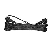 EMOS Connect System Rallonge standard 10 m Partie B (sans guirlande lumineuse ni adaptateur) Câble supplémentaire pour guirlande lumineuse IP44 pour l'intérieur et l'extérieur Installation facile Noir