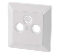 EMOS Couvercle de prise blanc pour TV+radio+satellite A6004.3