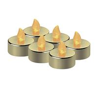 EMOS DCCV13 Lot de 6 bougies chauffe-plat LED sans flamme avec effet vacillant, décoration pour Noël, arbre de Noël, Toussaint, IP20, intérieur, batterie, blanc chaud