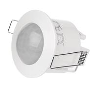 EMOS - Détecteur de Mouvement Infrarouge encastré pour l'intérieur - Portée : 3 m, portée : 6 m/360 ° - Durée d'éclairage et sensibilité réglables : 3-2000 lux - Hauteur d'installation idéale : 2,2-4