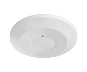 EMOS - Détecteur de Mouvement Micro-Ondes en saillie pour l'intérieur - Portée 8 m, portée de détection 16 m/360° - Durée d'éclairage et sensibilité réglables 3-2000 lux - Hauteur d'installation