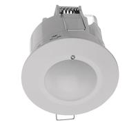 EMOS - Détecteur de Mouvement Micro-Ondes encastré pour l'intérieur - Portée 8 m, portée de détection 16 m/360° - Durée d'éclairage et sensibilité réglables 3-2000 lux - Hauteur d'installation idéale