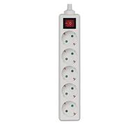 EMOS DG-DC05K (P15C) Multiprise avec 5 prises Schuko avec un interrupteur