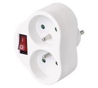 EMOS double prise avec interrupteur et protection enfant, 3680W, intérieur