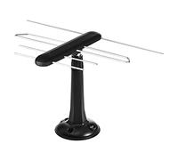 EMOS DVB-T2 Antenne TV universelle intérieure et extérieure avec filtre 5G et amplificateur pour téléviseur HD/récepteur avec qualité de signal Full HD, 0-80 km de l'émetteur, J0685