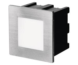 EMOS Éclairage d'escalier LED pour extérieur, spot d'orientation, encastrable et orientable, blanc neutre (4000 K), luminosité 75 lm, éclairage de marche de nuit entière 1,5 W, 220-240 V, dimensions 8