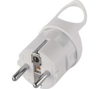 EMOS Fiche coudée pour câble d'extension, blanc, P0039