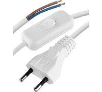 EMOS Flexo cord 3m 2x0,75mm2 avec interrupteur Sélectionner la couleur : Blanc S08273