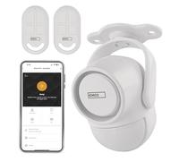 EMOS GoSmart - Alarme détecteur de Mouvement PIR avec sirène 125 DB et Application, Double Fonctionnement - Kit d'alarme antivol Type IP-126L avec 2 télécommandes et 6 capteurs de Porte - Tuya, Smart