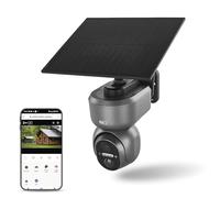 EMOS GoSmart Caméra de Surveillance Intelligente d'extérieur - Caméra IP rotative 3 MP 4G/LTE & Application - Détection de Mouvement, Vision Nocturne, Batterie de Panneau Solaire - Compatible Google
